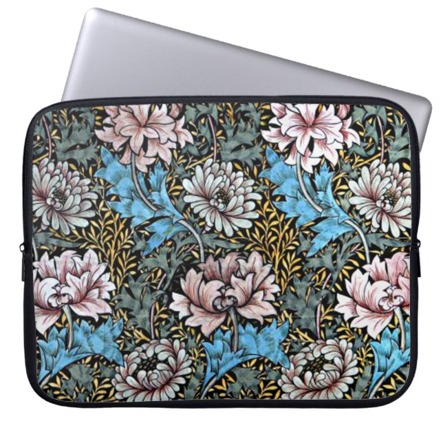 Protection Pour Ordinateur Portable Chrysanthemums Morris Design victorien (Devant)