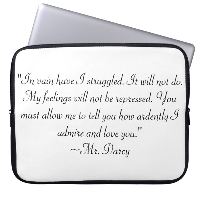 Protection Pour Ordinateur Portable Citation de M. Darcy (Devant)