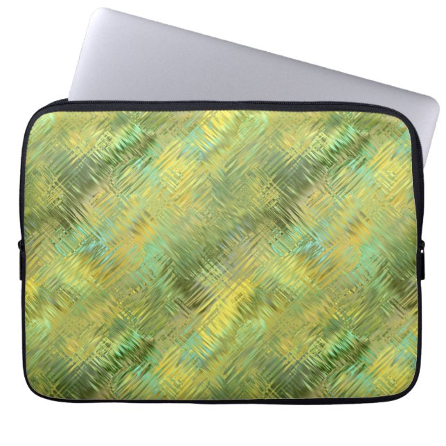 Protection Pour Ordinateur Portable Citrine Yellow Glassy Texture (Devant)