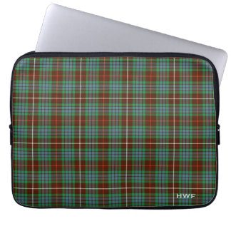 Protection Pour Ordinateur Portable Clan Fraser Chasse Tartan Monogrammé