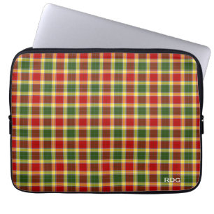 Protection Pour Ordinateur Portable Clan Gibbs et Gibson Tartan Monogrammed