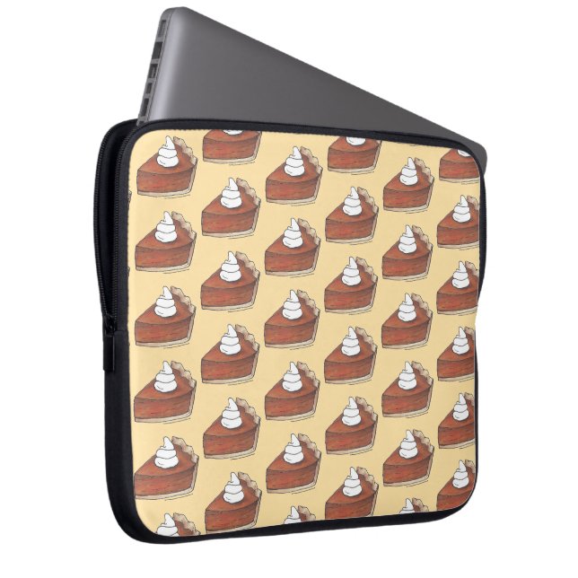 Protection Pour Ordinateur Portable Classic Citrouille Pie Slice Thanksgiving Dîner (Devant droit)
