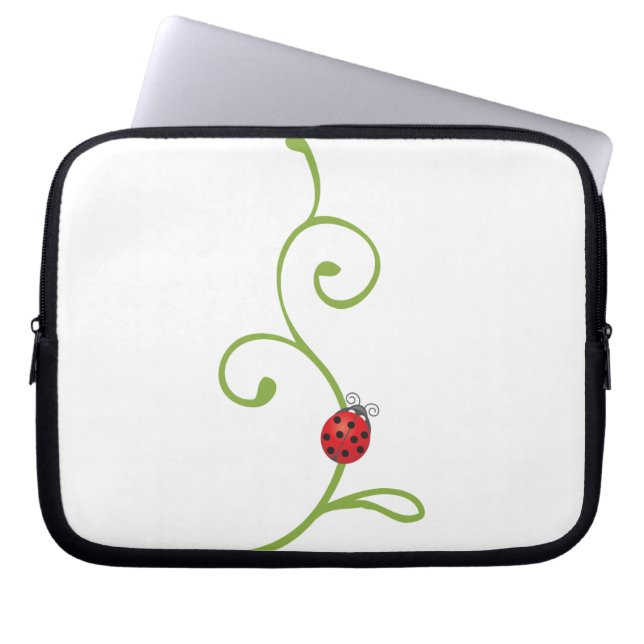 Protection Pour Ordinateur Portable Coccinelle sur la vigne (Devant)