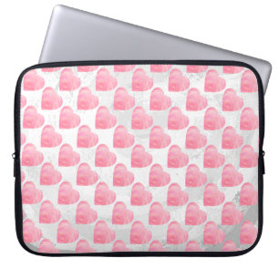Protection Pour Ordinateur Portable Coeurs roses