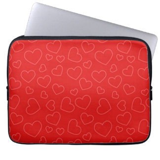 Protection Pour Ordinateur Portable Coeurs rouges