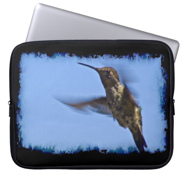 Protection Pour Ordinateur Portable Colibri noir (Devant)