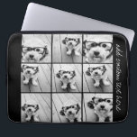 Protection Pour Ordinateur Portable Collage de photos Instagram avec 9 photos carrés<br><div class="desc">Utilisez vos photos sans cadres sur celle-ci ! Ajoutez vos photos et instantanés préférés à cette bande pour un garde-mémoire amusant. Une façon artistique d'afficher vos meilleures photos de partage.</div>