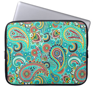 Protection Pour Ordinateur Portable Coloré Retro Paisley