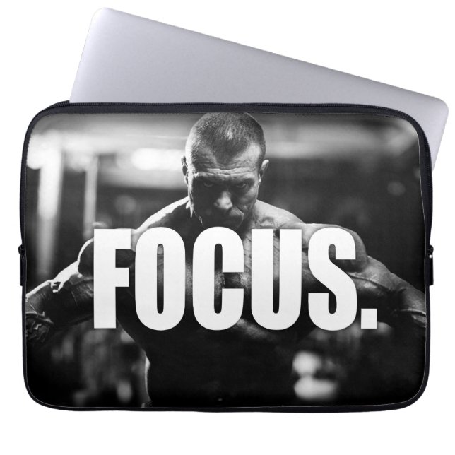 Protection Pour Ordinateur Portable CONCENTRATION - Motivation "Body building" (Devant)