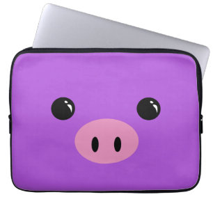 Protection Pour Ordinateur Portable Conception animale mignonne de visage de porcelet