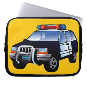 Protection Pour Ordinateur Portable Conception de caricatures pour enfants de la polic