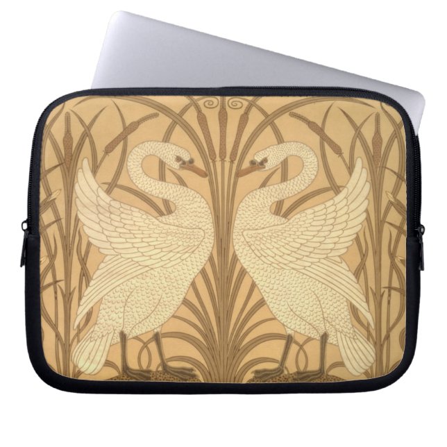 Protection Pour Ordinateur Portable Conception de papier peint de cygne (Devant)