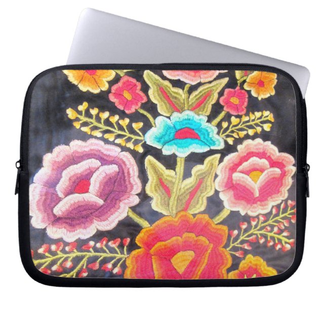 Protection Pour Ordinateur Portable Conception mexicaine de broderie (Devant)