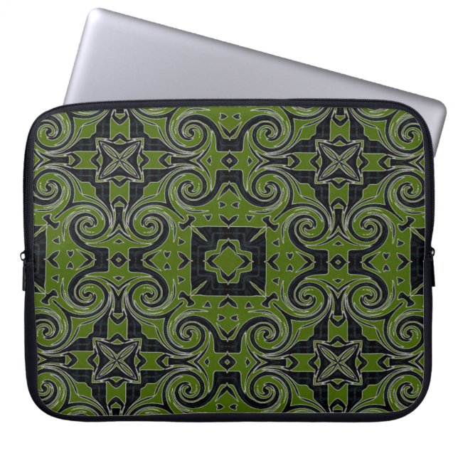 Protection Pour Ordinateur Portable Conception quadrilatère MVB vert (Devant)