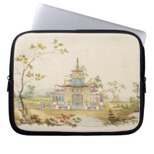 Protection Pour Ordinateur Portable Concevez pour un temple chinois, c.1810 (stylo et