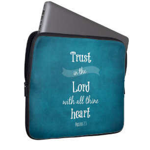 Protection Pour Ordinateur Portable Confiance dans le Seigneur Bible Verse