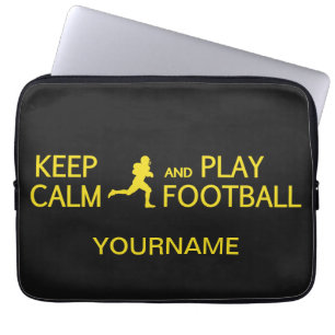 Protection Pour Ordinateur Portable Conserver le calme et jouer Football manche portab