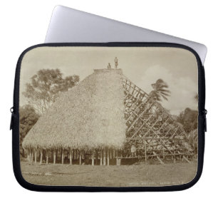 Protection Pour Ordinateur Portable Construction de logements au Samoa, c.1875 (photo
