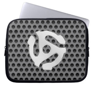 Protection Pour Ordinateur Portable COOL Silver Chrome Comme 45 espaceur DJ Imprimer