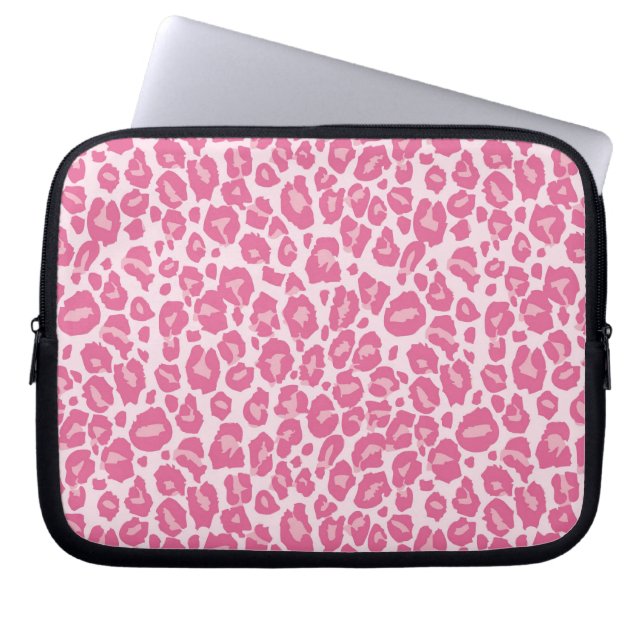 Protection Pour Ordinateur Portable Copie rose de guépard (Devant)