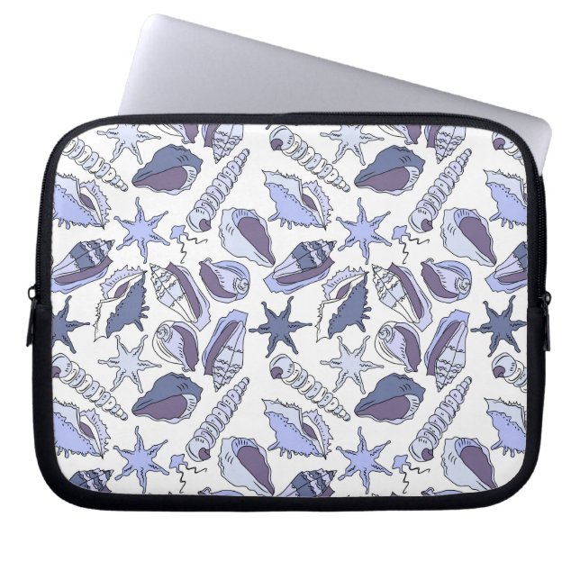 Protection Pour Ordinateur Portable Coquillages de Lavendar (Devant)