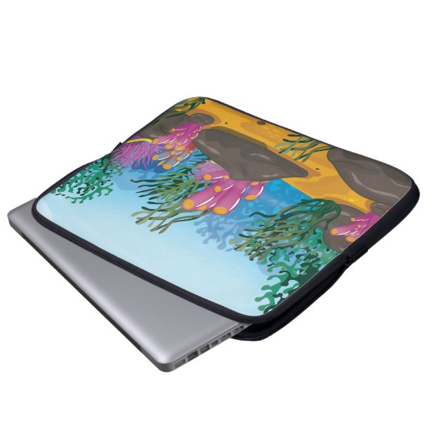 Protection Pour Ordinateur Portable Corail Reef (Devant bas)