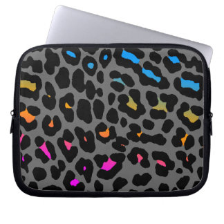 Protection Pour Ordinateur Portable Corey Tiger 80s Néon Imprimé Léopard