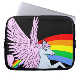 Protection Pour Ordinateur Portable Corey Tiger Licorne Arc-en-ciel des années 80
