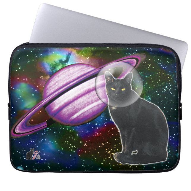 Protection Pour Ordinateur Portable Cosmo le chat de l'espace (Devant)