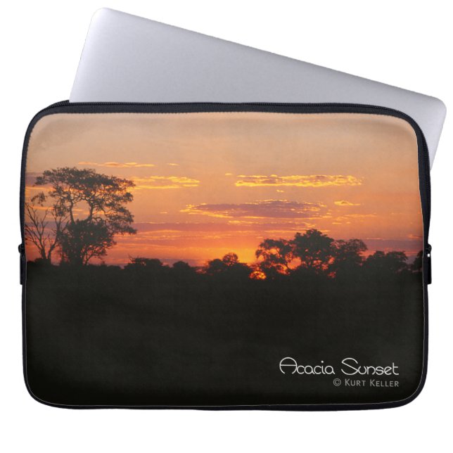 Protection Pour Ordinateur Portable Coucher de soleil Acacia (Devant)