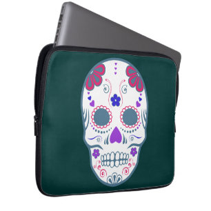 Protection Pour Ordinateur Portable crâne de sucre