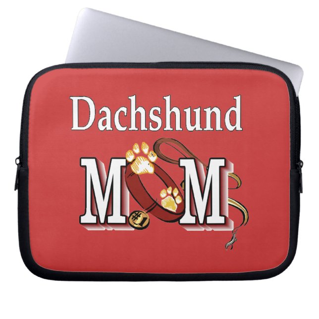 Protection Pour Ordinateur Portable Dachshund Maman Cadeaux (Devant)