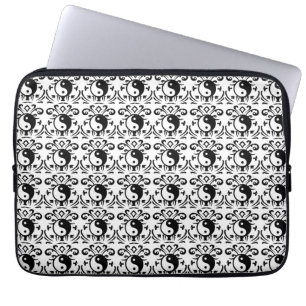 Protection Pour Ordinateur Portable Damassé de Yin Yang