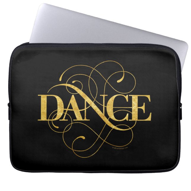 Protection Pour Ordinateur Portable Dance Flourish (or) (Devant)