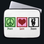 Protection Pour Ordinateur Portable Danse d'amour de paix<br><div class="desc">Un signe de paix,  coeur,  et un couple participant à une danse.</div>