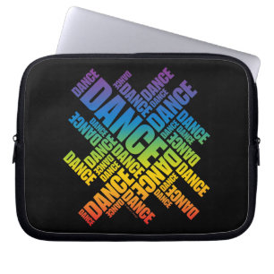Protection Pour Ordinateur Portable Danse Typographique (spectre)