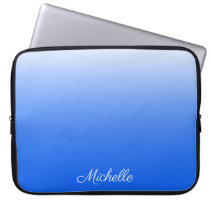 Protection Pour Ordinateur Portable dégradé personnalisé ombre électrique bleu
