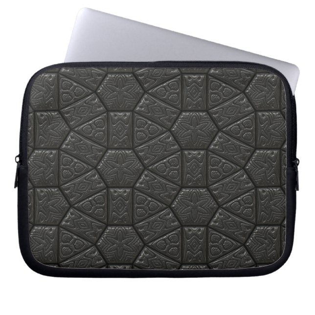 Protection Pour Ordinateur Portable Design sculpté Alien noir (Devant)