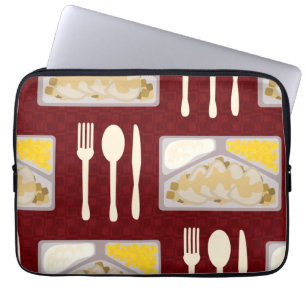 Protection Pour Ordinateur Portable Dinners congelés Fun Kitschy Motif repas épique