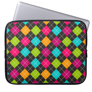 Protection Pour Ordinateur Portable Douille à motifs de losanges colorée à la mode