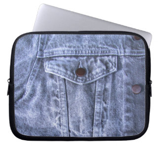 Protection Pour Ordinateur Portable Douille bleue d'ordinateur portable de ~ de denim