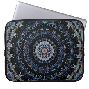 Protection Pour Ordinateur Portable Douille bleue d'ordinateur portable de mandala 15