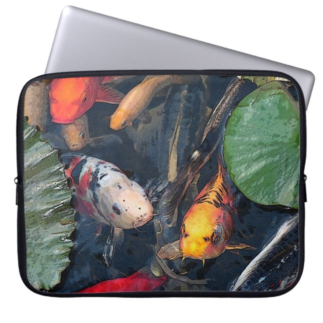 Protection Pour Ordinateur Portable Douille de Koi (Devant)