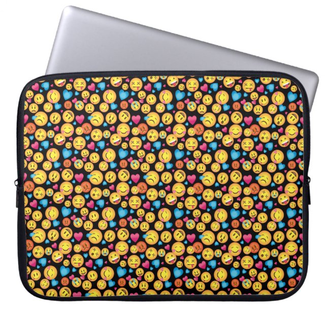 Protection Pour Ordinateur Portable Douille d'impression d'Emoji d'amusement (Devant)
