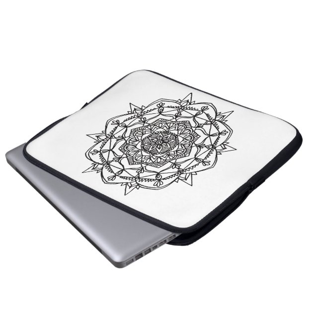 Protection Pour Ordinateur Portable Douille d'ordinateur portable de mandala (Devant bas)