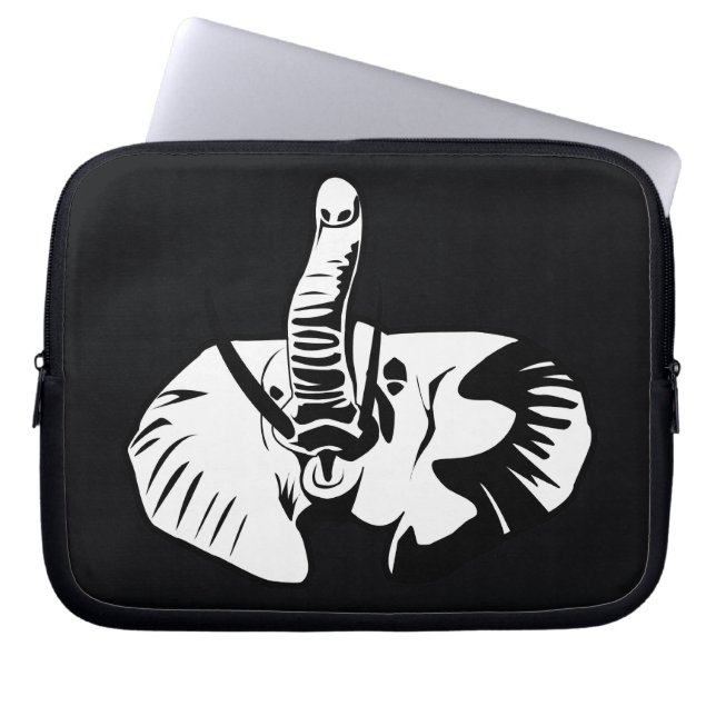 Protection Pour Ordinateur Portable Douille d'ordinateur portable d'éléphant (Devant)