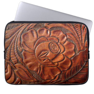 Protection Pour Ordinateur Portable Douille en cuir usinée d'ordinateur portable 13