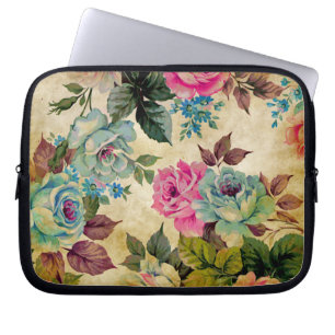 Protection Pour Ordinateur Portable Douille florale antique d'ordinateur portable
