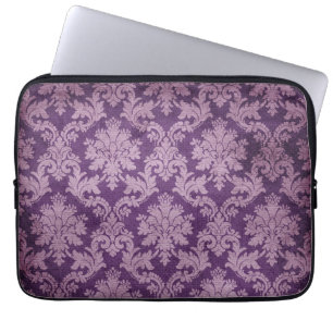 Protection Pour Ordinateur Portable Douille pourpre à la mode et de mod de damassé