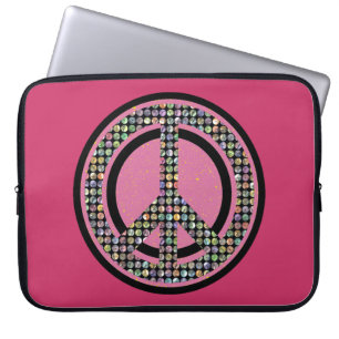Protection Pour Ordinateur Portable Douille ROSE PAILLETÉE d'ordinateur portable de